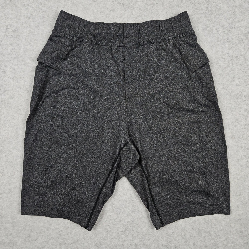 Lululemon (Men's Medium) Gray Athletic Shorts Gym Heathered Active 11"‎ Inseam